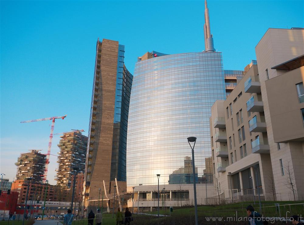 Milano - Unicredit Tower e nuovi grattacieli in Porta Nuova